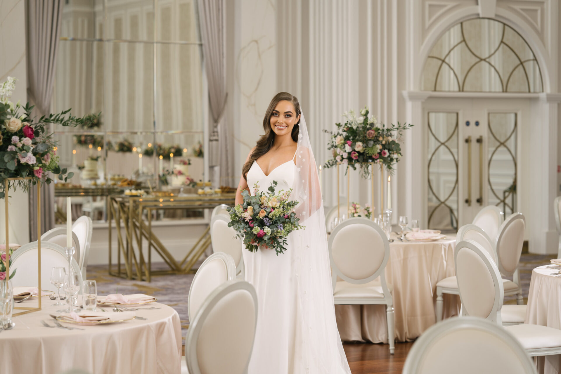 Tullyglass Hotel, Woman Bride in Wedding Dress