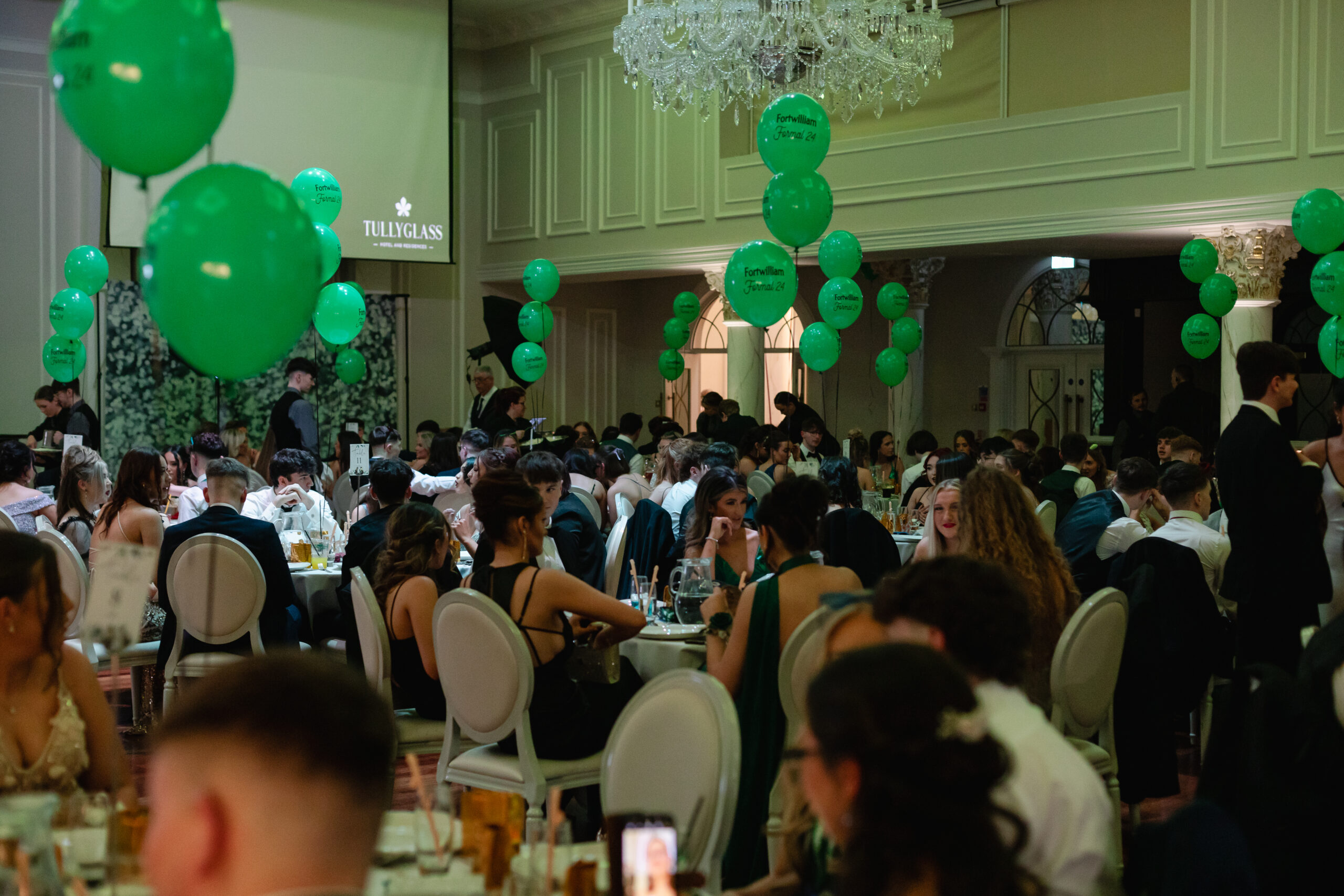 An image of a formal event at Tullyglass House hotel